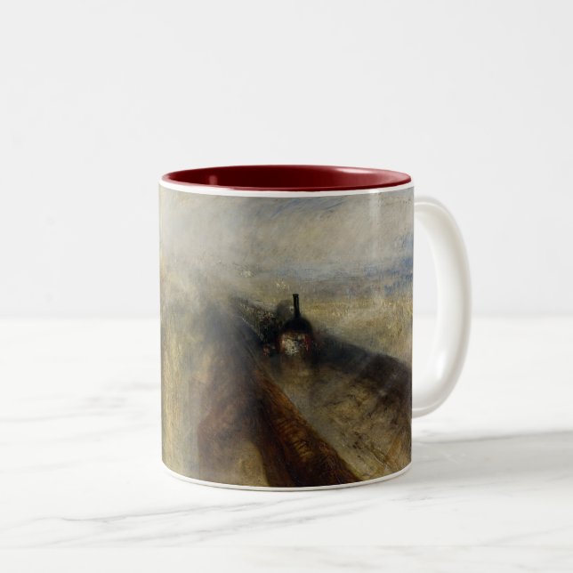 William Turner - Rain, Steam och Speed Två-Tonad Mugg (Framsida höger)