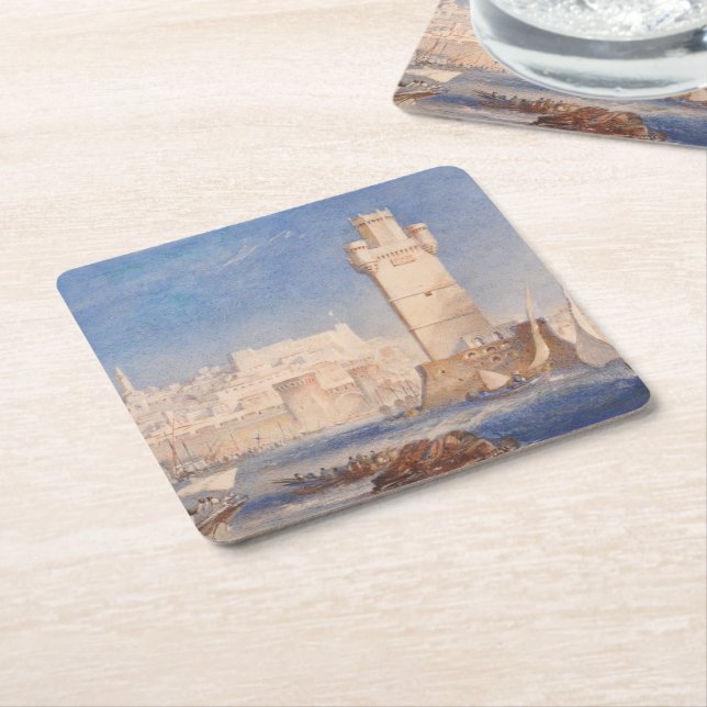 William Turner Rhodes Underlägg Papper Kvadrat (Vinklad)