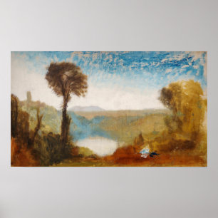 William Turner - Sjö Nemi Poster