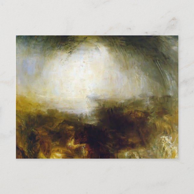 William Turner-Skugga & Mörker, kvällning av Delug Vykort (Framsida)