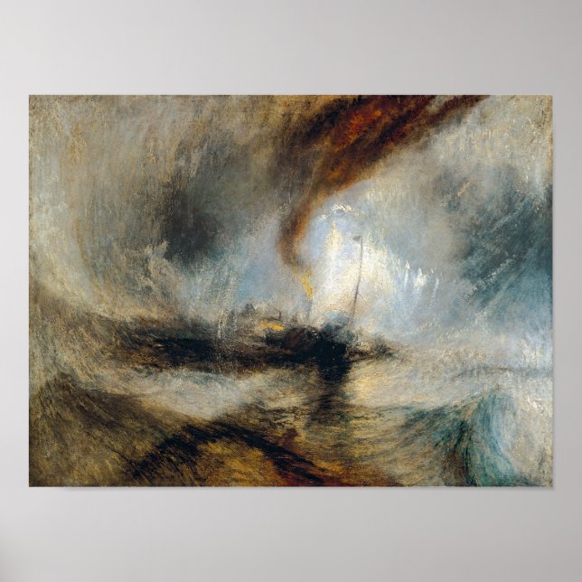 William Turner - Snöstorm Poster (Framsidan)