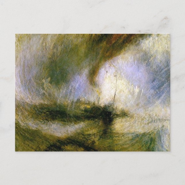 william turner - snöstorm vykort (Framsida)