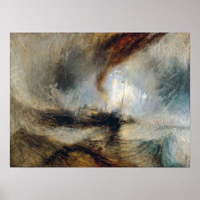 William Turner - Snow Storm Poster (Framsidan)