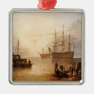 William Turner - Sol sätter sig genom ångor Julgransprydnad Metall