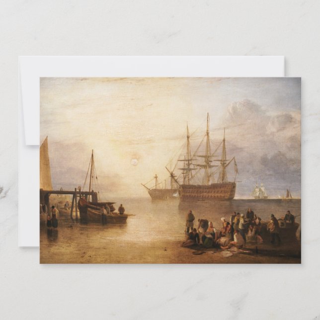 William Turner - Solen sjunker genom ånga Inbjudningar (Framsida)
