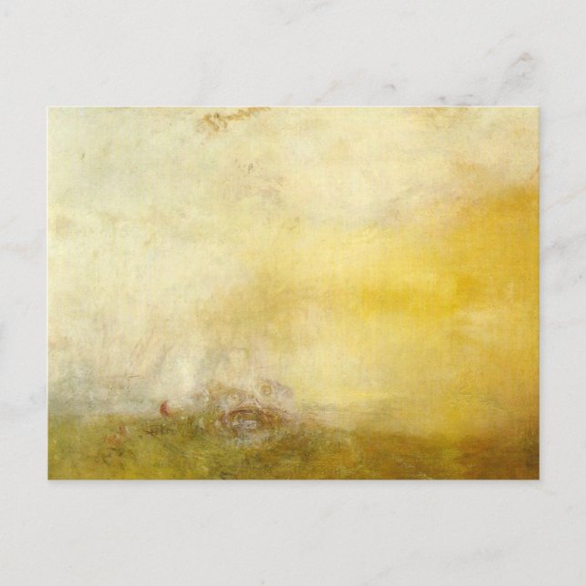 william turner - soluppgång med havskräm vykort (Framsida)