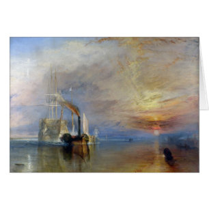 William turner: Temeraire drog för att vara hytten Hälsningskort