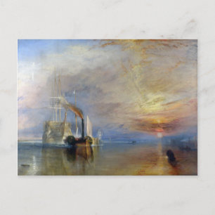 William Turner: Temeraire tuggad till förra kajpla Vykort