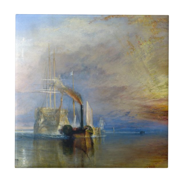 William Turner - The Fighting Temeraire Kakelplatta (Framsidan)