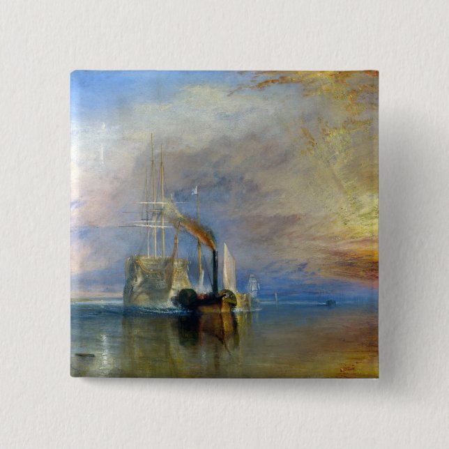 William Turner - The Fighting Temeraire Knapp (Framsida)