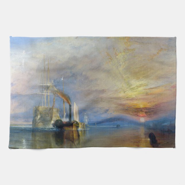 William Turner - The Fighting Temeraire Kökshandduk (Horisontell)