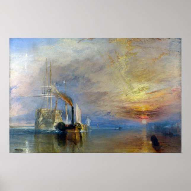 William Turner - The Fighting Temeraire Poster (Framsidan)