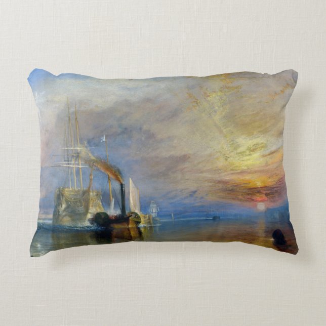 William Turner - The Fighting Temeraire Prydnadskudde (Framsidan)
