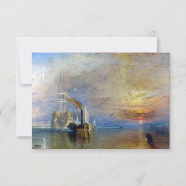 William Turner - The Fighting Temeraire Tack Kort (Framsida)