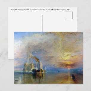 William Turner - The Fighting Temeraire Vykort