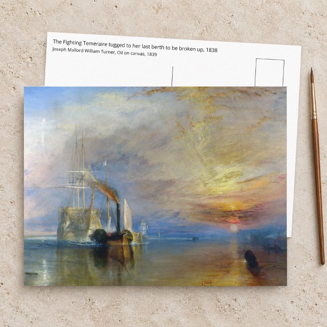 William Turner - The Fighting Temeraire Vykort (Skapare uppladdad)