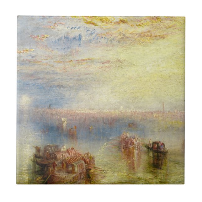 William Turner - Tillvägagångssätt vid Venedig Kakelplatta (Framsidan)