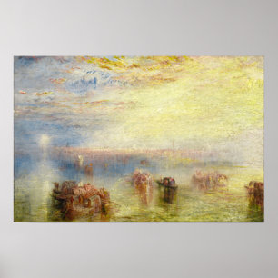 William Turner - Tillvägagångssätt vid Venedig Poster