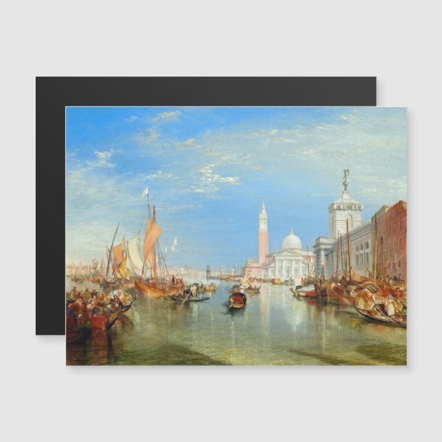 William Turner - Venedig, Dogana Magnetic Card (Fram/baksida)