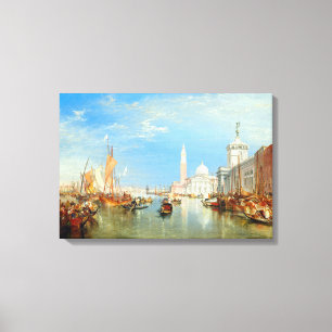 William Turner - Venedig, Dogana & San Giorgio Canvastryck
