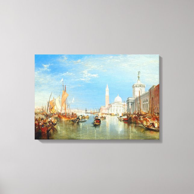 William Turner - Venedig, Dogana & San Giorgio Canvastryck (Framsida)