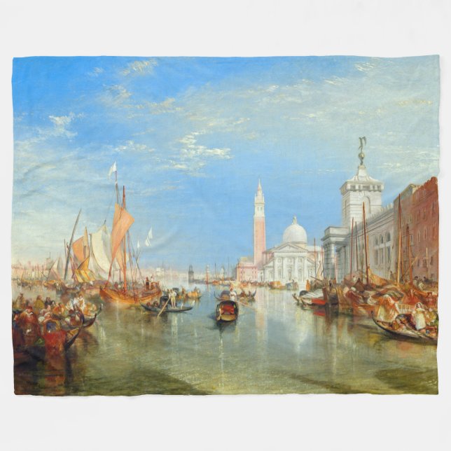 William Turner - Venedig, Dogana & San Giorgio Fleecefilt (Framsidan (Horisontell))