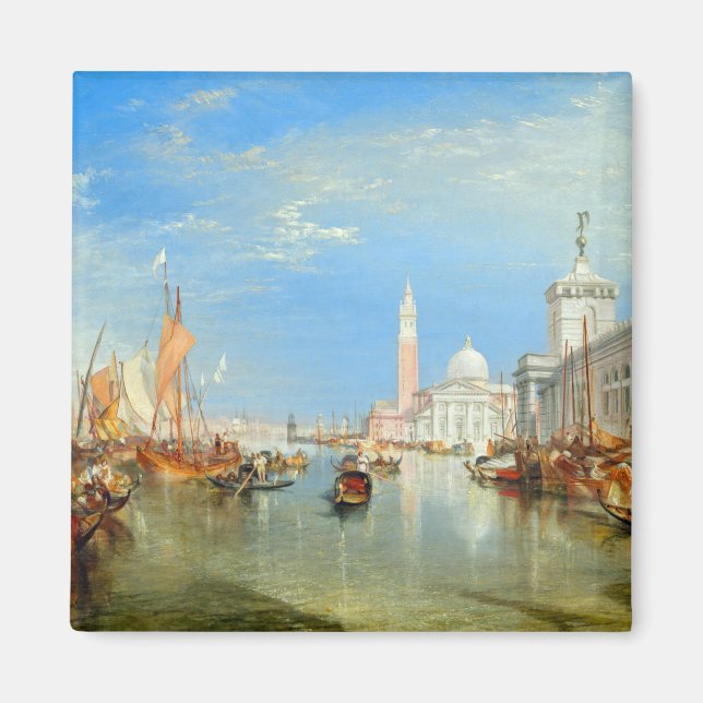 William Turner - Venedig, Dogana & San Giorgio Magnet (Framsidan)