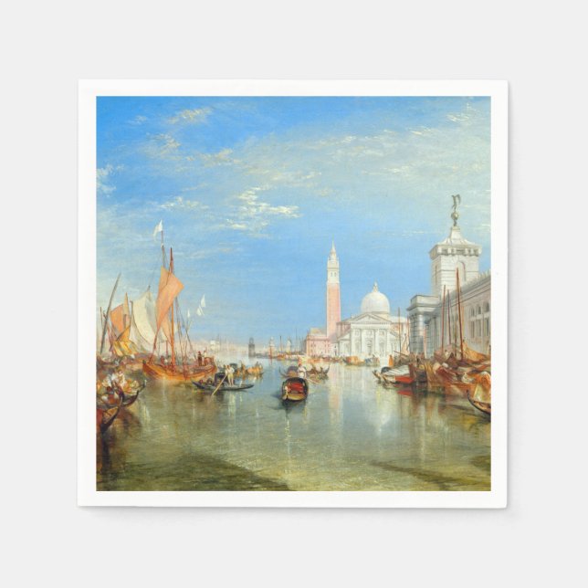 William Turner - Venedig, Dogana & San Giorgio Pappersservett (Framsidan)