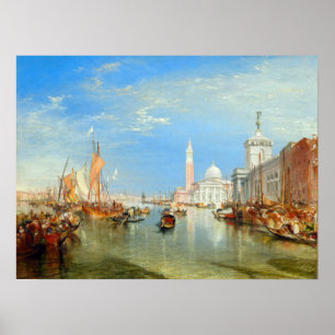 William Turner - Venedig, Dogana & San Giorgio Poster