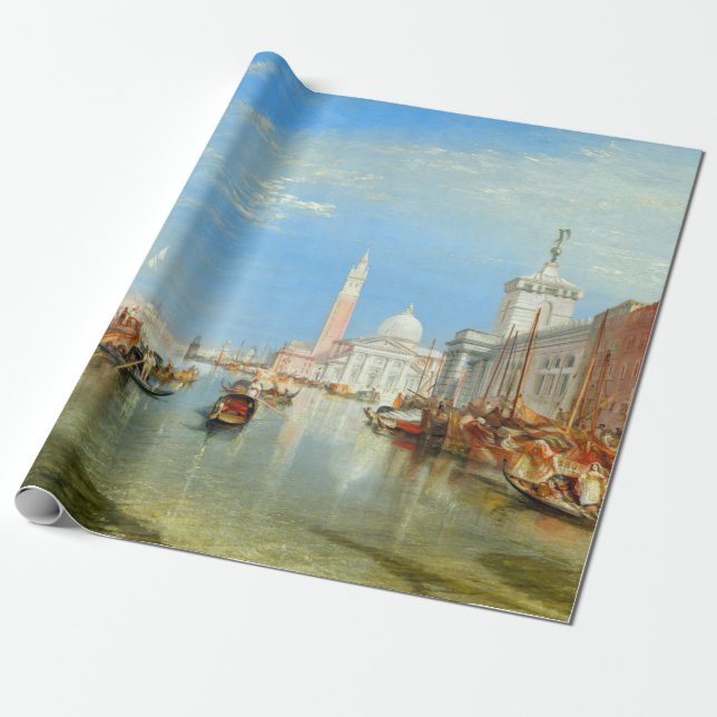 William Turner - Venedig, Dogana & San Giorgio Presentpapper (Utrullad)