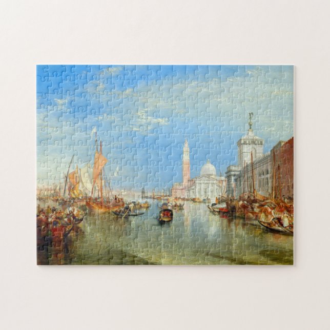 William Turner - Venedig, Dogana & San Giorgio Pussel (Horisontell)