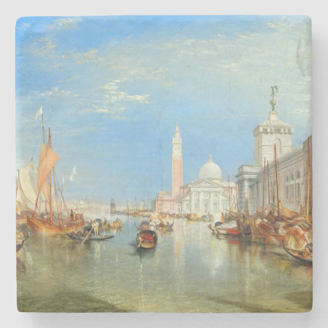 William Turner - Venedig, Dogana & San Giorgio Stenunderlägg (Framsidan)