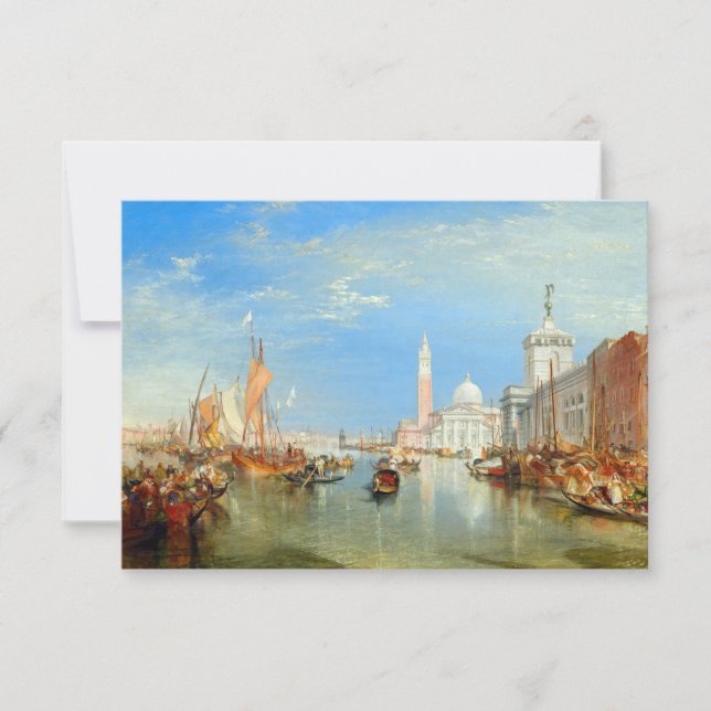 William Turner - Venedig, Dogana & San Giorgio Tack Kort (Framsida)
