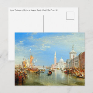 William Turner - Venedig, Dogana & San Giorgio Vykort