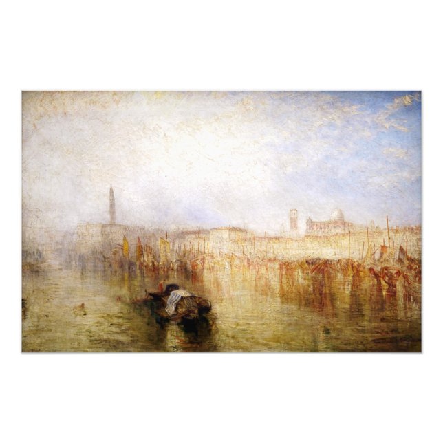 William Turner - Venedig kaj, Dogepalatset Fototryck (Framsidan)
