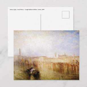 William Turner - Venedig kaj, Dogepalatset Vykort