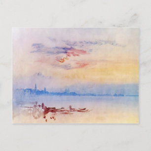 William Turner-Venedig,Öster från Guidecca,Sunrise Vykort