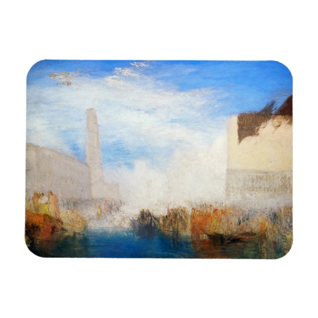 William Turner - Venedig, Piazzetta Magnet (Horisontell)