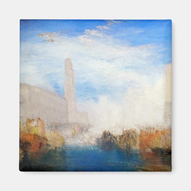 William Turner - Venedig, Piazzetta Magnet (Framsidan)