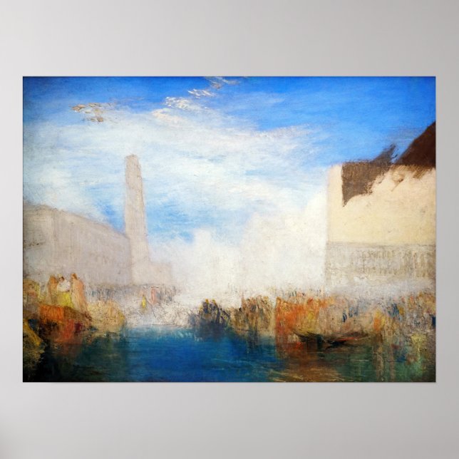 William Turner - Venedig, Piazzetta Poster (Framsidan)