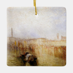 William Turner - Venice Quay, Ducal Palace Julgransprydnad Keramik