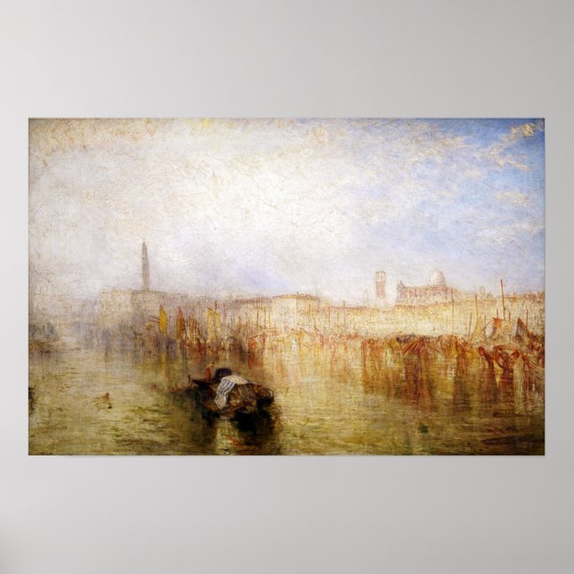William Turner - Venice Quay, Ducal Palace Poster (Framsidan)