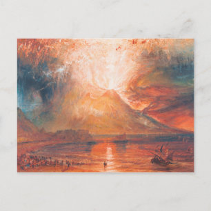 William Turner Vesuvius i utbrott landskapsmålning Vykort