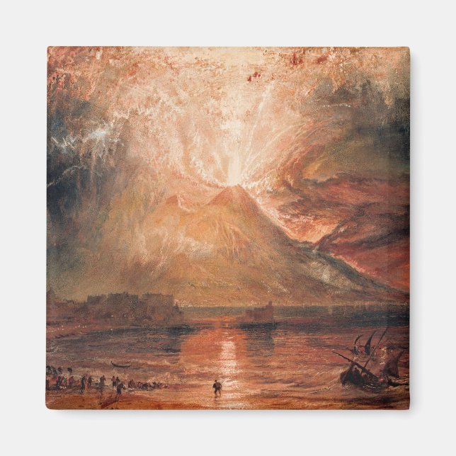 William Turner - Vesuvius i utbrott Magnet (Framsidan)
