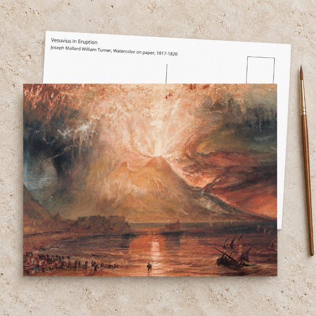 William Turner - Vesuvius i utbrott Vykort (Skapare uppladdad)