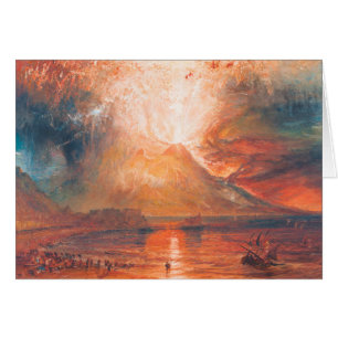 William turner Vesuvius i utbrottwaterscapekonst OBS Kort