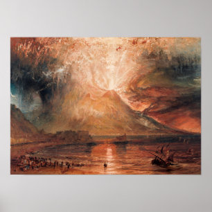 William Turner - Vesuvius in Eruption Poster