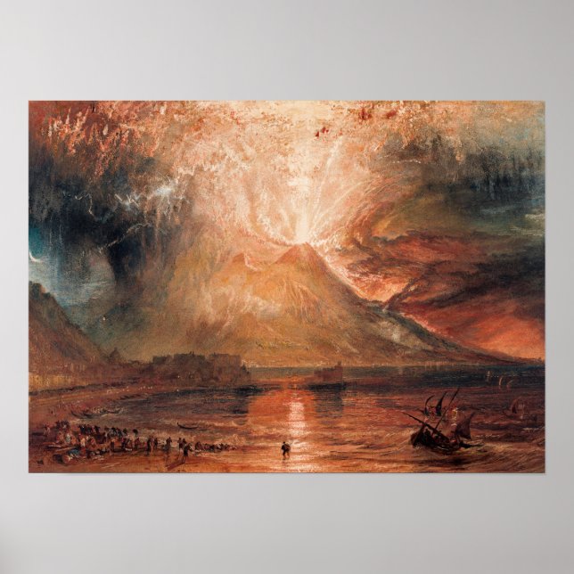 William Turner - Vesuvius in Eruption Poster (Framsidan)