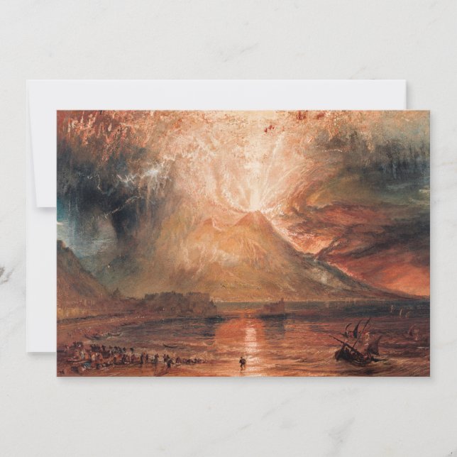 William Turner - Vesuvius in Eruption Tack Kort (Framsida)