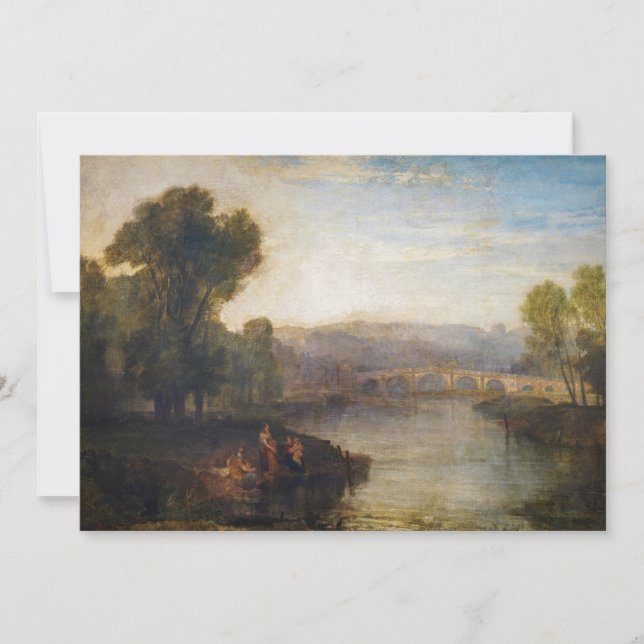 William Turner - View of Richmond Backe and Bridge Inbjudningar (Framsida)